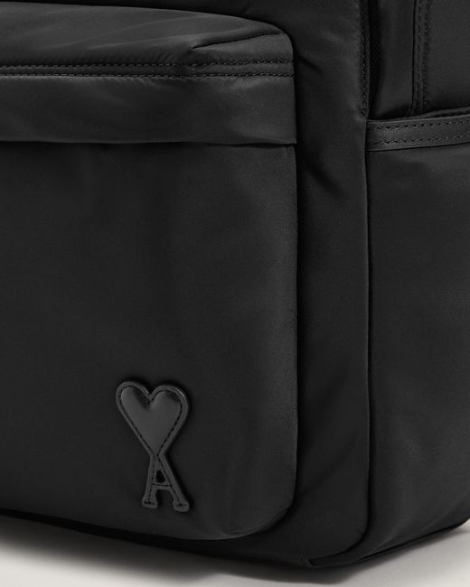 AMI Black Nylon Marcel Backpack