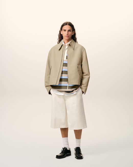 AMI Natural Cotton Utility Jacket for men