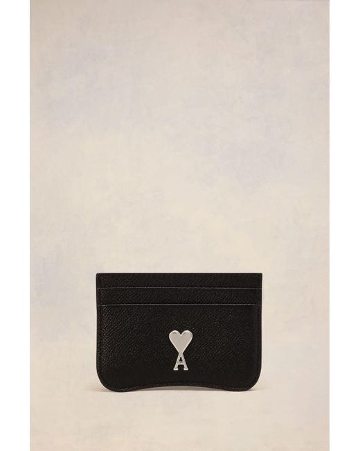 AMI Black Paris Paris Card Holder for men