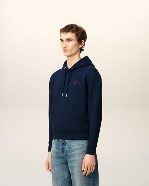 AMI Blue De Coeur Hoodie