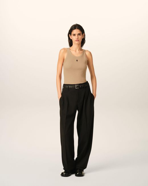 AMI Natural Cotton Tanktop With Ami De Coeur