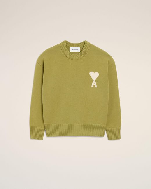 AMI Green Crewneck Sweater