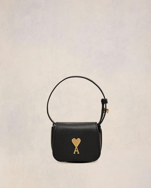 AMI Natural Leather Pais Paris Nano Pouch