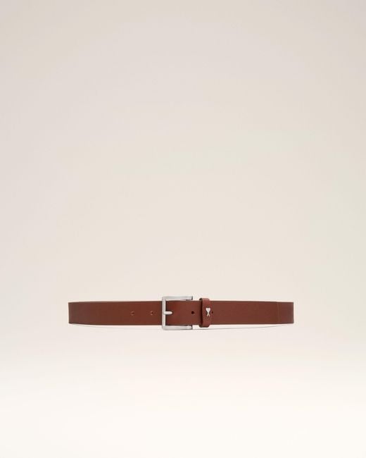 AMI Natural Cowhide Leather Paris Paris Belt