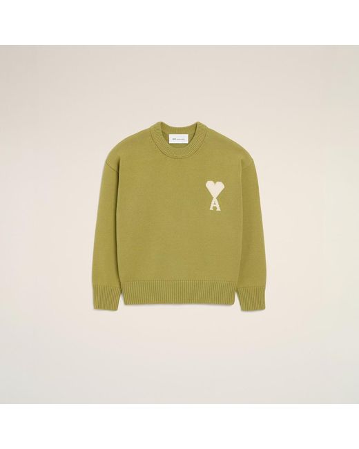 AMI Green Crewneck Sweater