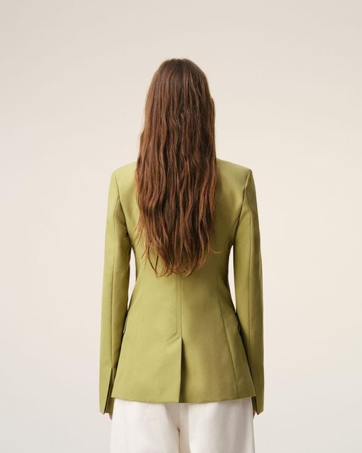 AMI Multicolor New Wool Single Breasted Fitted Jacket