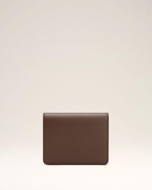 AMI Natural Smooth Leather Carrousel Folded Wallet
