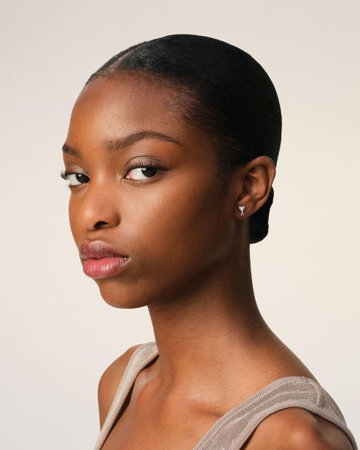 AMI Natural Brass Ami De Coeur Studs