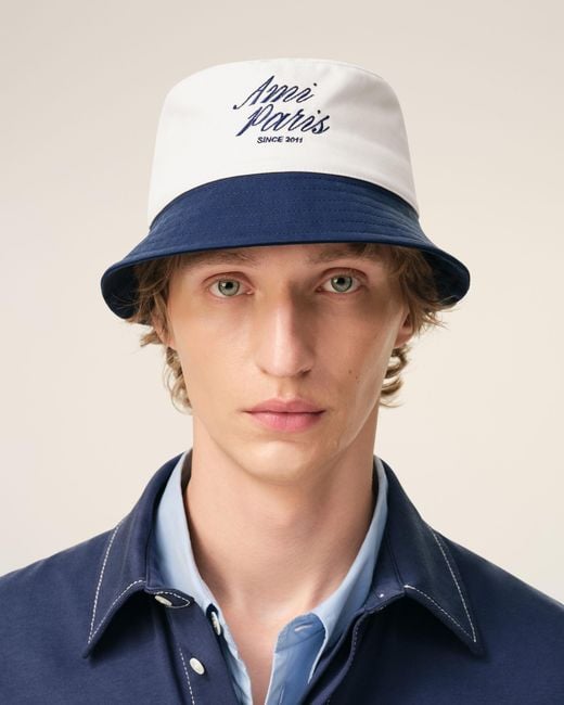 AMI Blue And Cotton Hat