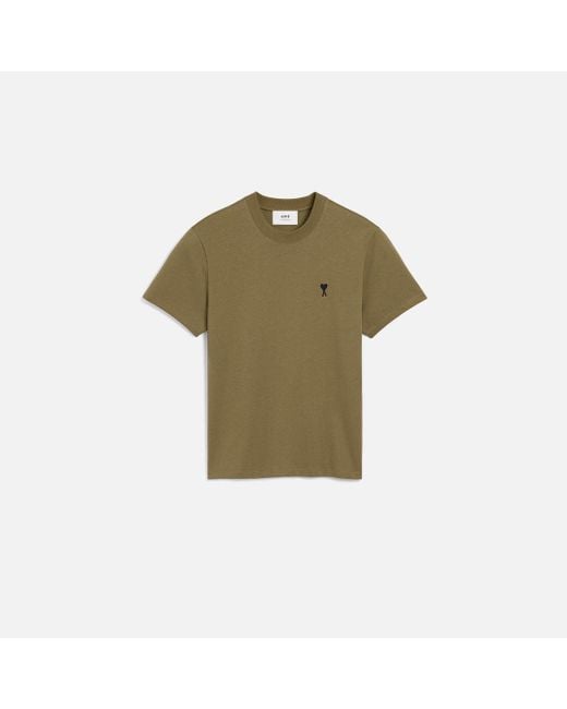 T-Shirt Vert Ami De Coeur En Coton AMI pour homme en coloris Green