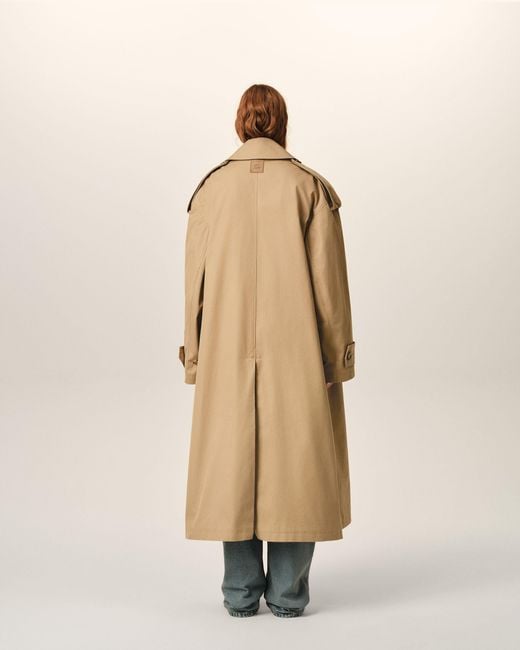 AMI Natural Cotton Trench Coat