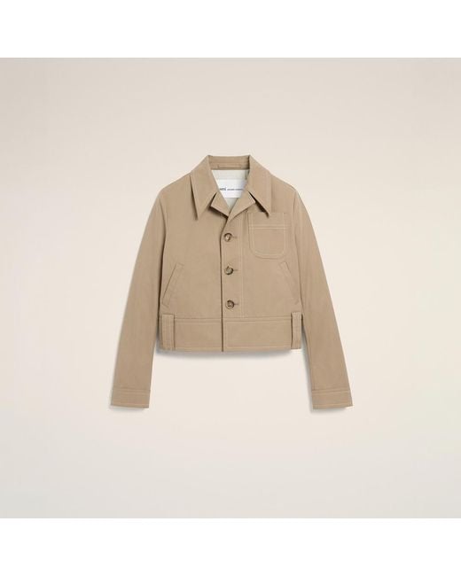 AMI Natural Cotton Buttoned Jacket