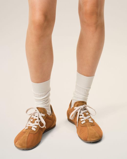 AMI Natural Nylon Soft Sneakers