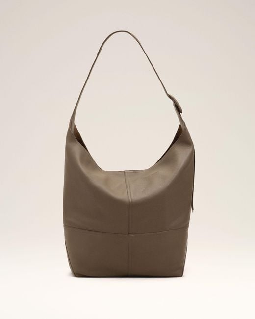 AMI Brown Taurillon Leather Etienne Crossbody Bag