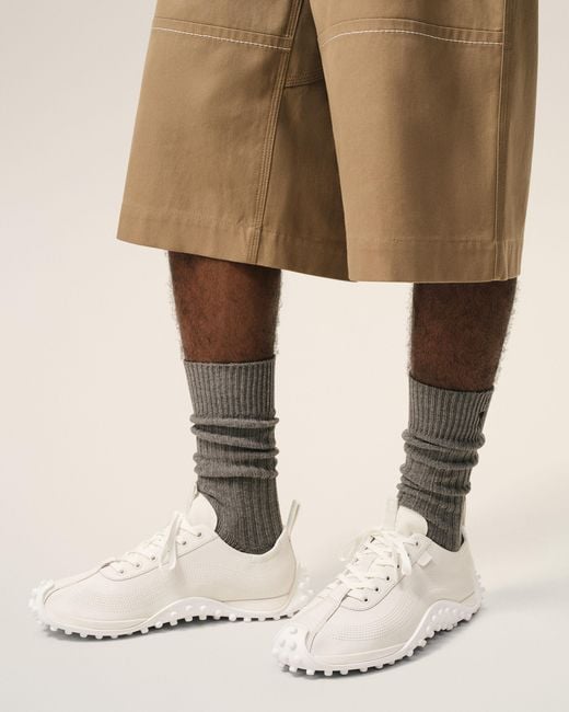 AMI Natural Cow Leather Mirage Sneakers