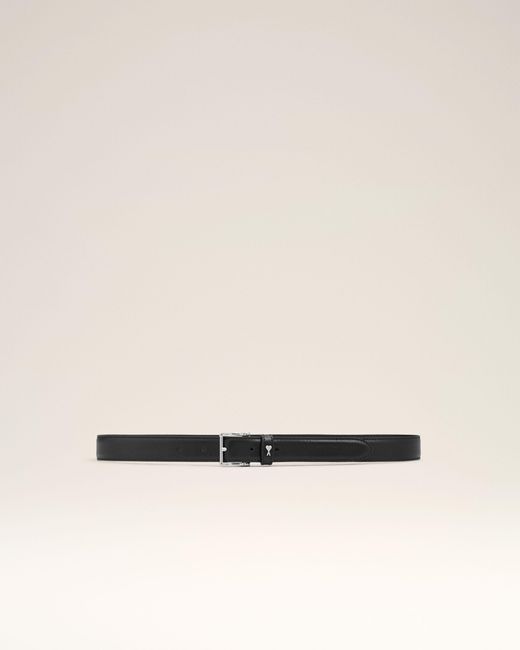 AMI Natural Cowhide Leather Paris Paris 25 Mm Belt