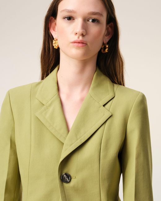 AMI Multicolor New Wool Single Breasted Fitted Jacket