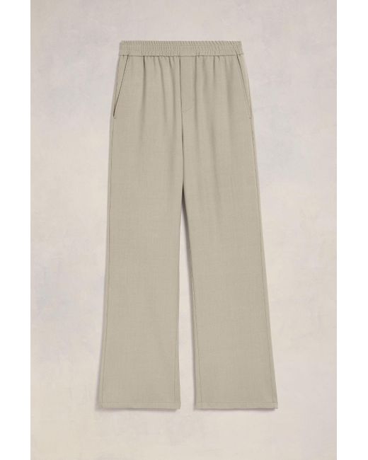 AMI Natural Wide Elasticated Waist Trousers for men