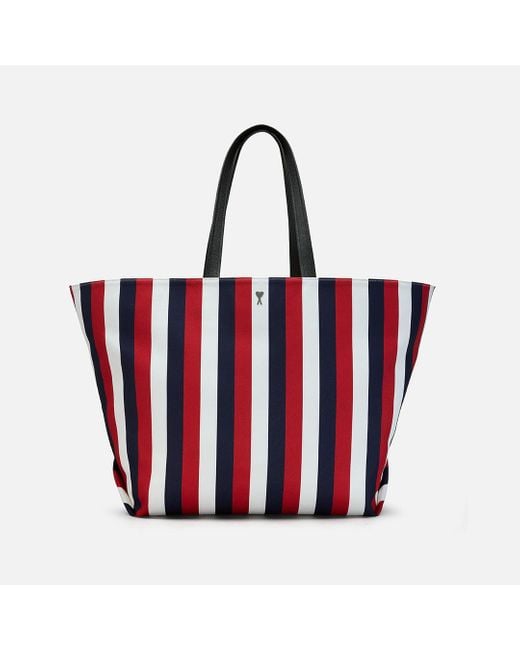 おすすめ☆大人気【AMI Paris】 East West ショッピングトート AMI Paris Unisex East-West Maxi Leather Shopper Tote Bag