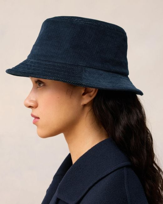 AMI Blue Tonal Ami De Coeur Embroidery Bucket Hat