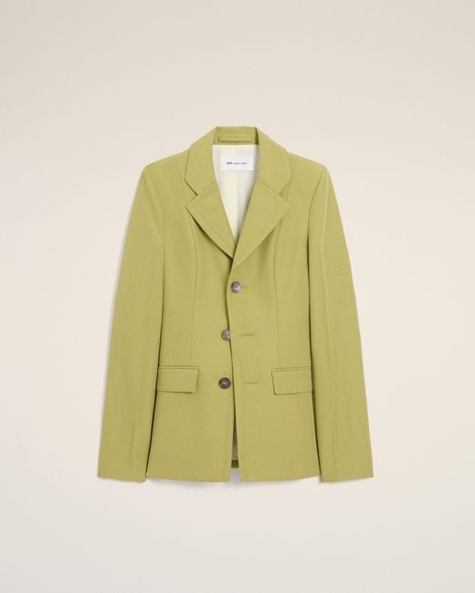 AMI Multicolor New Wool Single Breasted Fitted Jacket