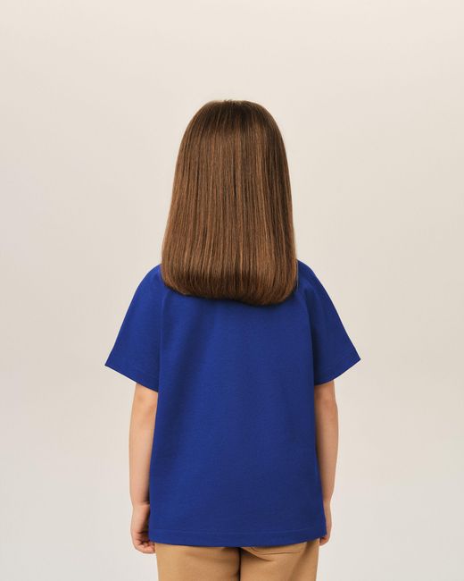 AMI Blue Cotton T-Shirt With Ami De Coeur