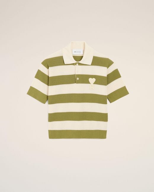 AMI Natural Cotton Short Sleeves Ami De Coeur Polo