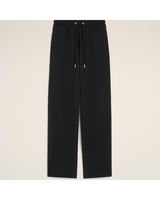 AMI Black Cotton Track Pants With Ami De Coeur