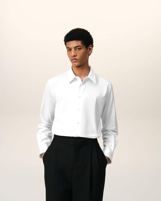 AMI Natural Cotton Ami De Coeur Classic Shirt for men