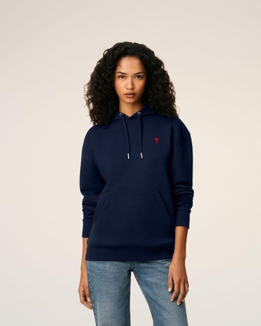 AMI Blue De Coeur Hoodie