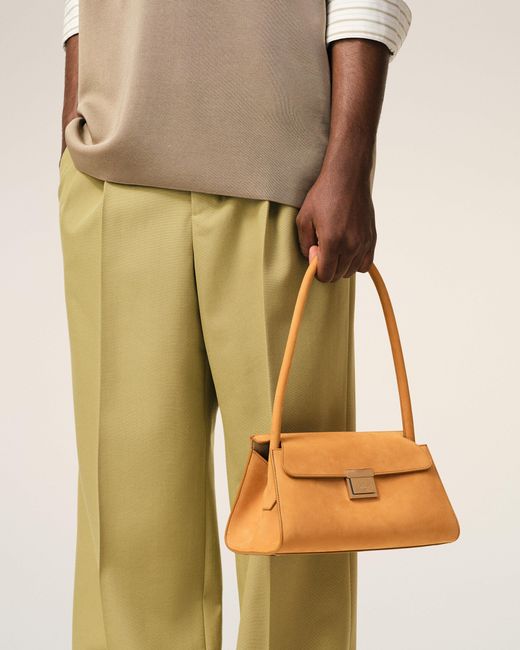 AMI Natural Cow Leather Small Mimi Bag