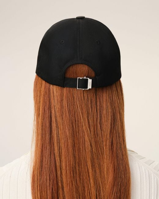 AMI Black Nylon Ami De Coeur Stud Cap