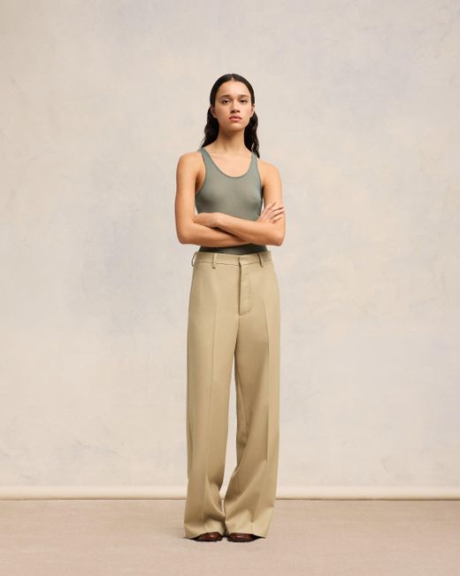 AMI Natural Large Fit Trousers