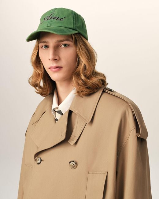 AMI Natural Cotton Trench Coat