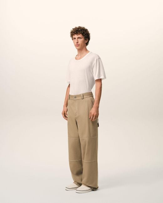 AMI Natural Cotton Worker Trousers for men