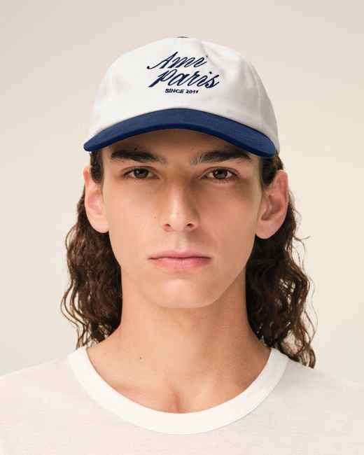 AMI Blue And Bicolor Cotton Cap
