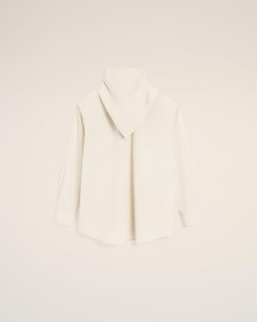 AMI Natural Cotton Long Sleeves Bandana Blouse