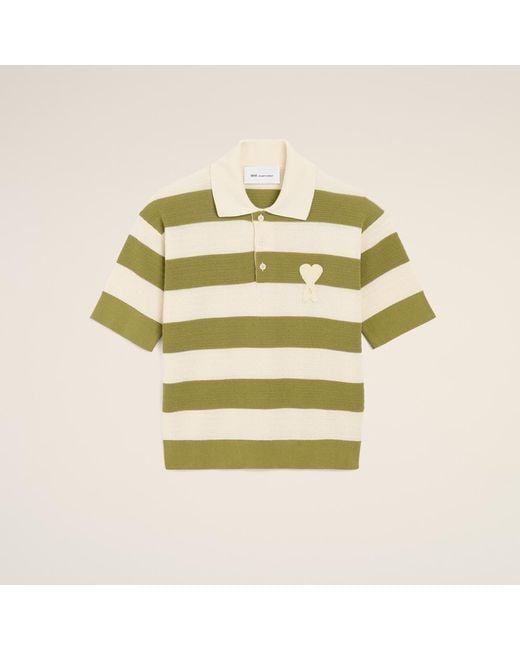 AMI Natural Cotton Short Sleeves Ami De Coeur Polo