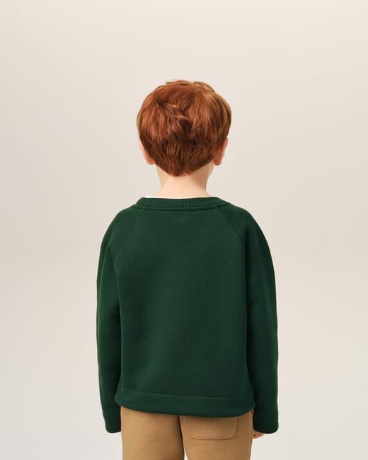 AMI Green Cotton Sweatshirt With Ami De Coeur