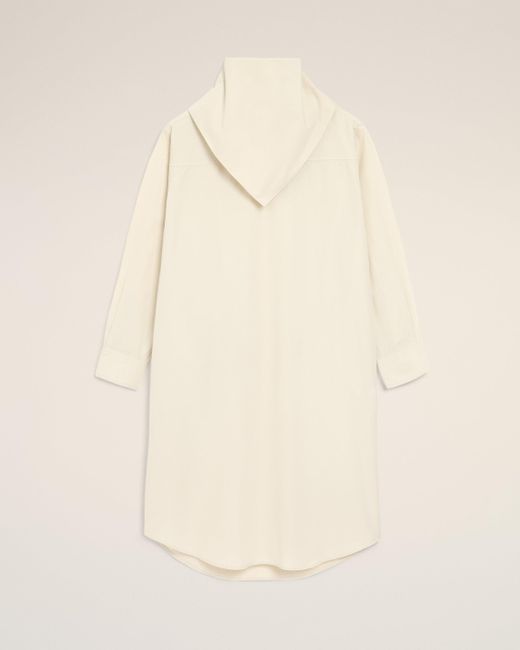 AMI Natural Bandana-Midikleid Aus Baumwolle