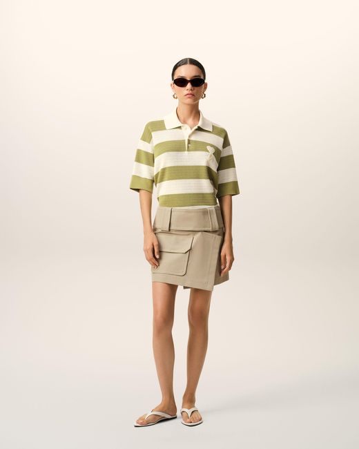 AMI Natural Cotton Short Sleeves Ami De Coeur Polo