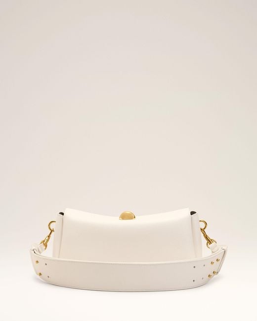 AMI Natural Cow Leather Carrousel Bag