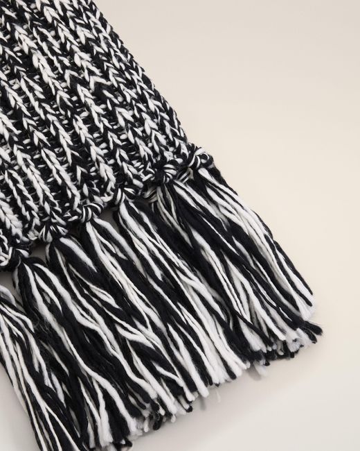 AMI Multicolor Bicolor And Wool Knit Scarf