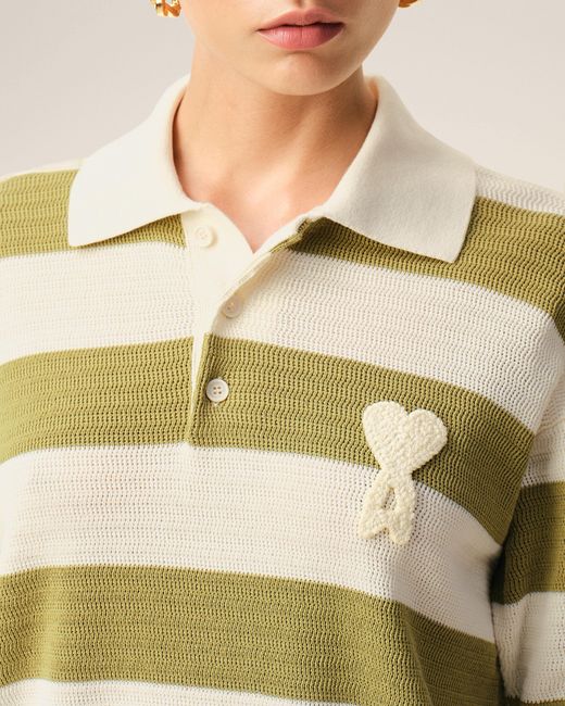 AMI Natural Cotton Short Sleeves Ami De Coeur Polo