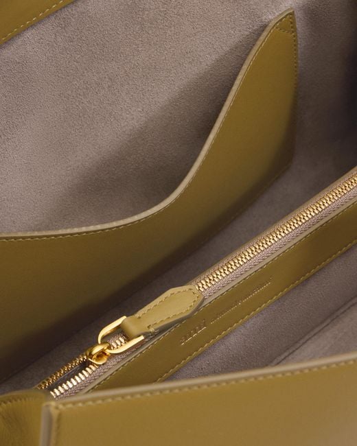 AMI Natural Cow Leather Small Mimi Bag