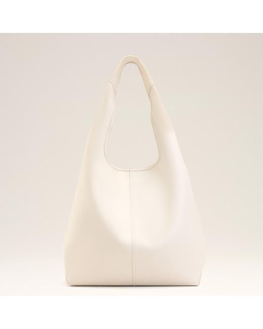 AMI Natural Soft Leather Etienne Hobo Bag