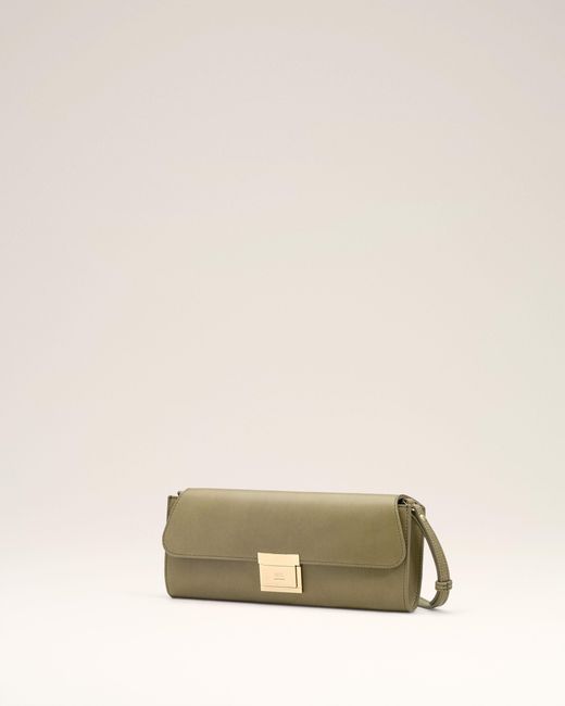 AMI Natural Smooth Leather Mimi Pouch