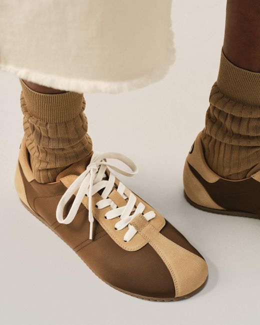 AMI Natural Nylon Soft Sneakers