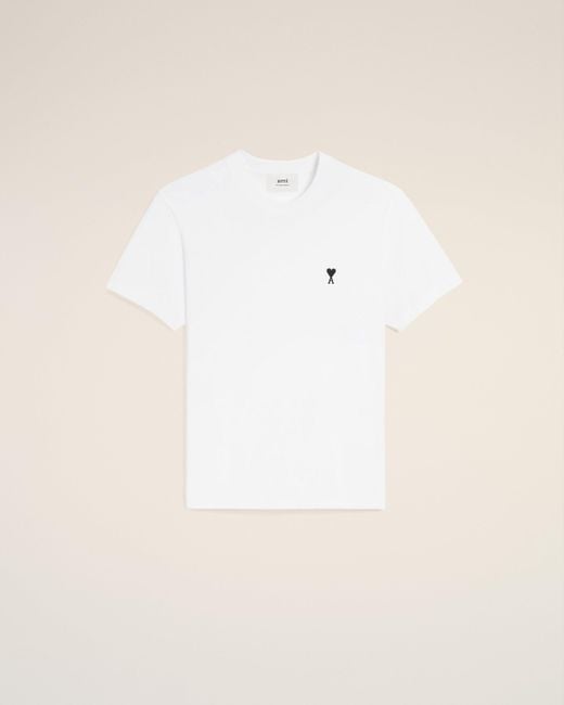 AMI Natural Cotton Ami De Coeur T-Shirt for men