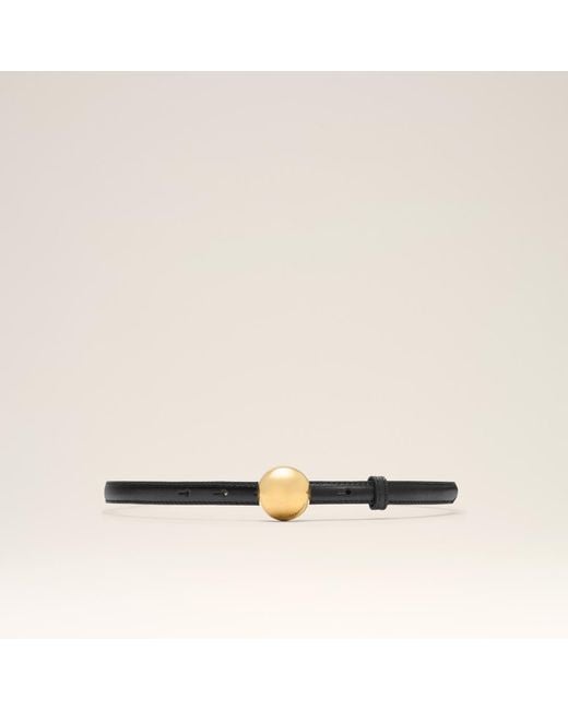 AMI Natural Cowhide Leather Thin Belt